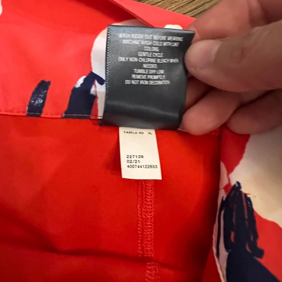 Tek Gear Golf Skort Skirts Sz XL Red Floral Poly Spandex Side Zip NWT - Picture 9 of 12